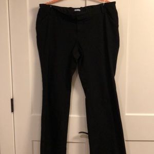 Black maternity dress pants